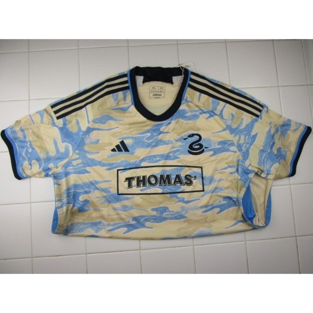 Adidas Philadelphia Union Away 23/24 MLS Soccer Futbol Jersey Men's 2XL Slim Fit